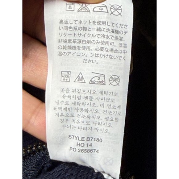 J.Crew Navy & White Nautical Striped Sweater Preppy W Side Zippers Long Sleeve L - Picture 13 of 15